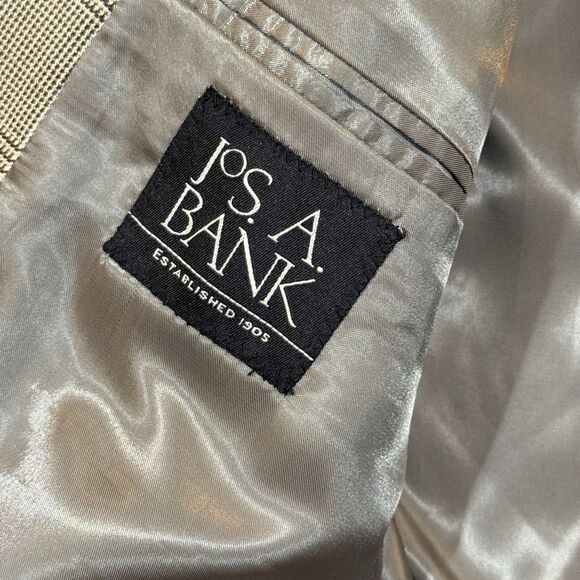 Glen Plaid Wool Silk Blazer 44S – Jos A Bank - Picture 7 of 16